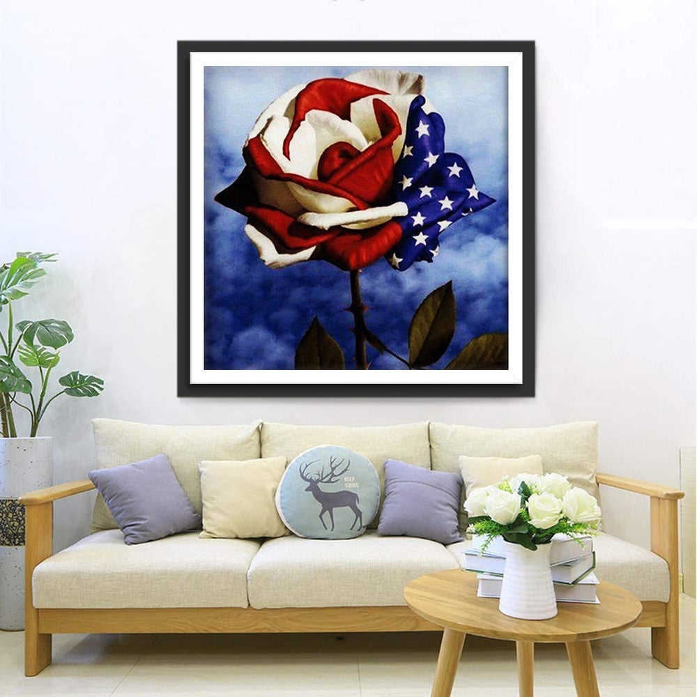 Amerikaanse Roos Diamond Painting