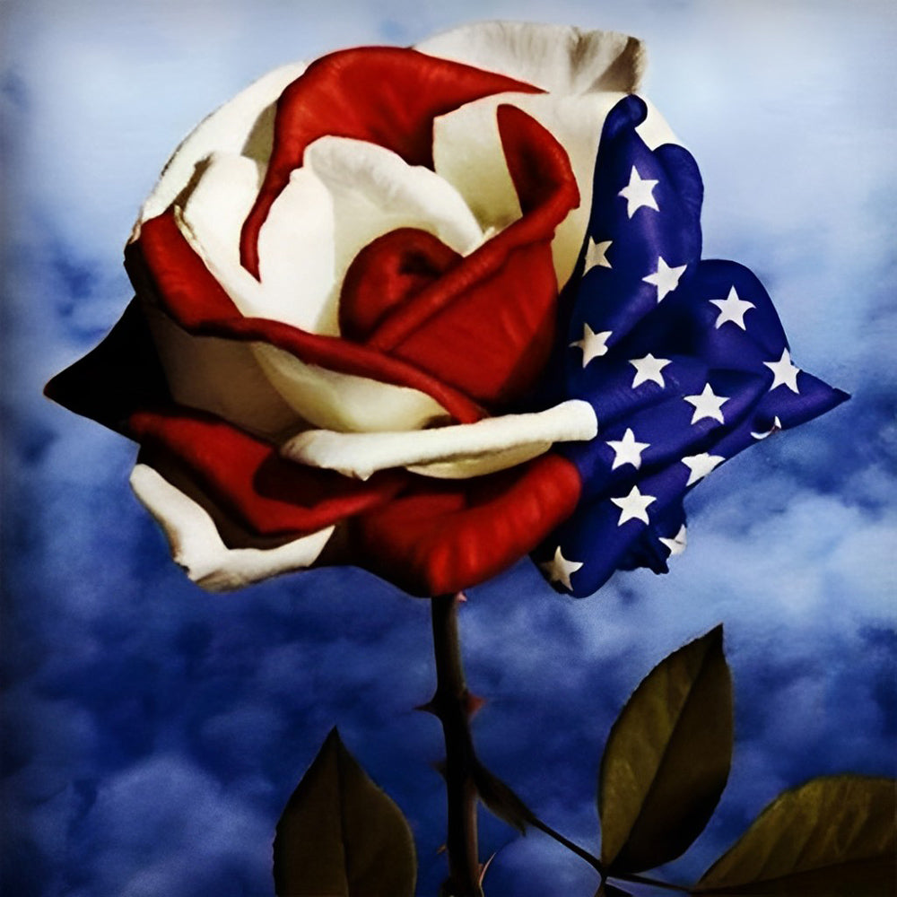 Amerikaanse Roos Diamond Painting