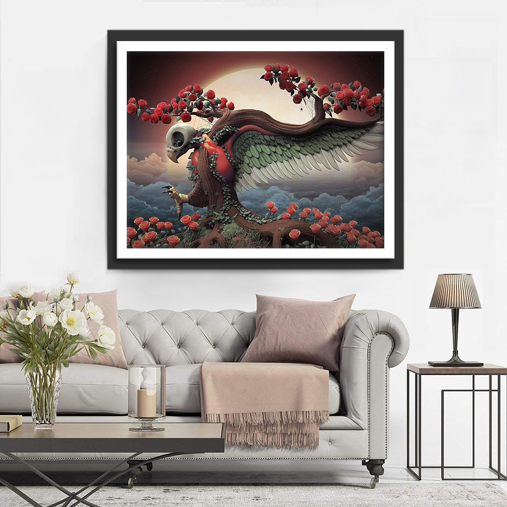Arend en Boom Diamond Painting