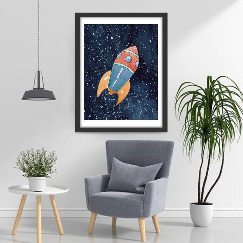 Avontuurlijke Raket Diamond Painting