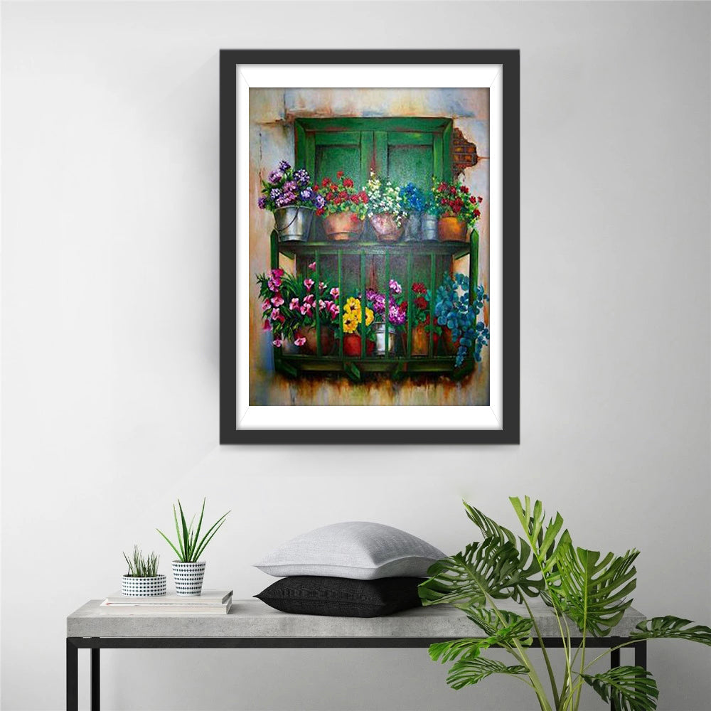 Balkontuin Diamond Painting