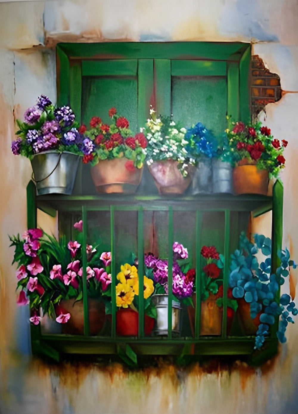 Balkontuin Diamond Painting