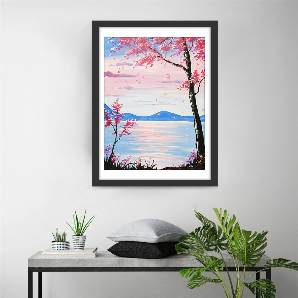 Bergen, Water en Bomen Diamond Painting