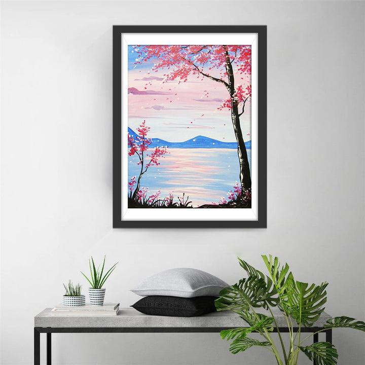 Bergen, Water en Bomen Diamond Painting
