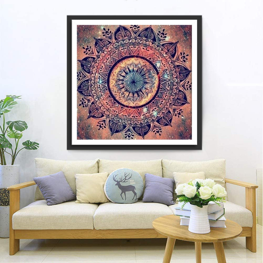 Betoverend Mandala met Rijke Kleuren en Fijne Details Diamond Painting