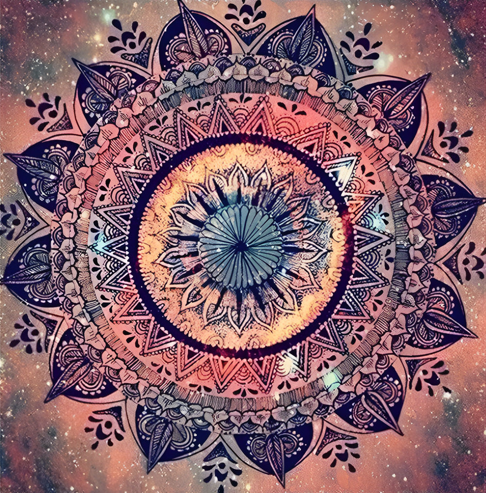 Betoverend Mandala met Rijke Kleuren en Fijne Details Diamond Painting