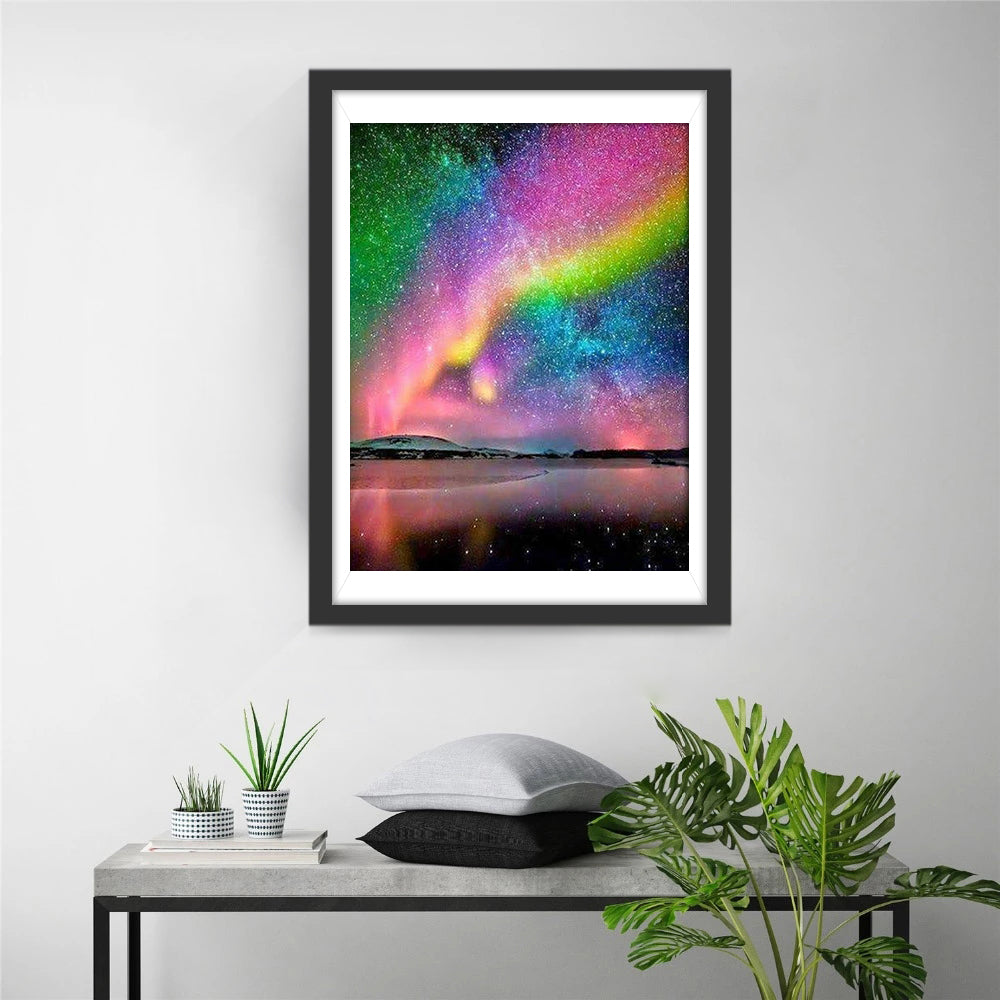 Betoverend Noorderlicht-sterrenkleed Diamond Painting