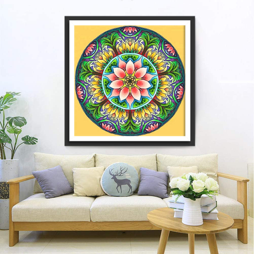 Betoverend Radiaal Geometrisch Patroon Diamond Painting