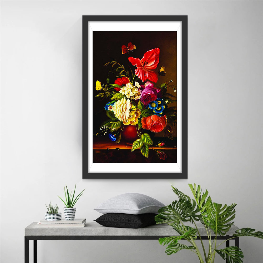 Bloemen en Vlinders Diamond Painting