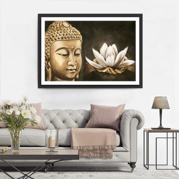 Boeddha en de Zuivere Lotus Diamond Painting