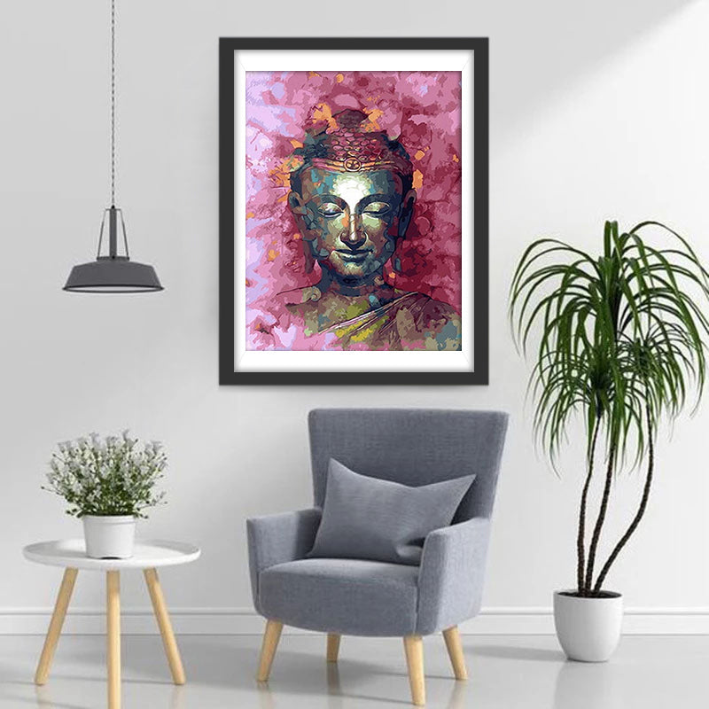 Boeddha in Levendige Tinten Diamond Painting