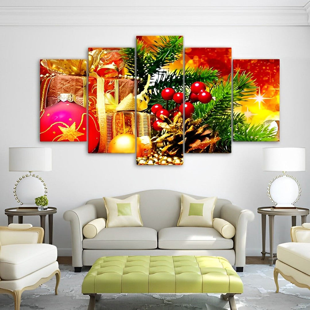 Bomen, Vruchten en Geschenken 5 Platen Diamond Painting