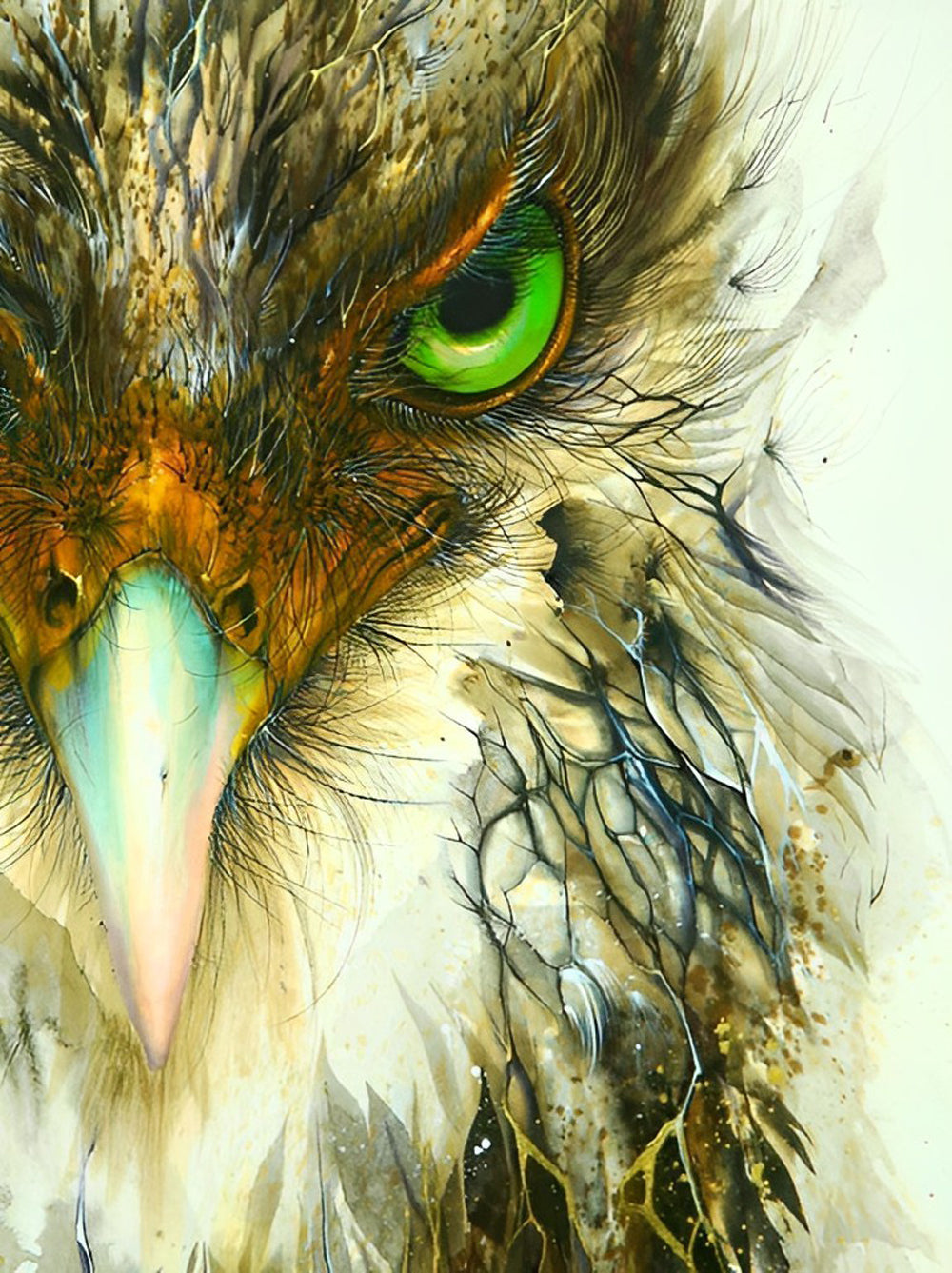 Borstbeeld van een Adelaar Diamond Painting