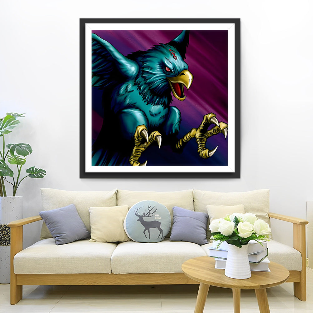 Boze Groene Adelaar Diamond Painting