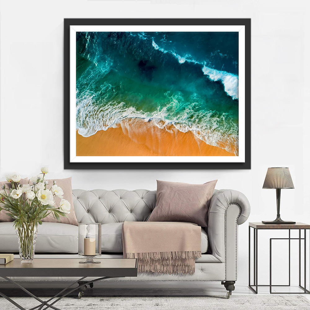 Branding bij het Gouden Strand Diamond Painting