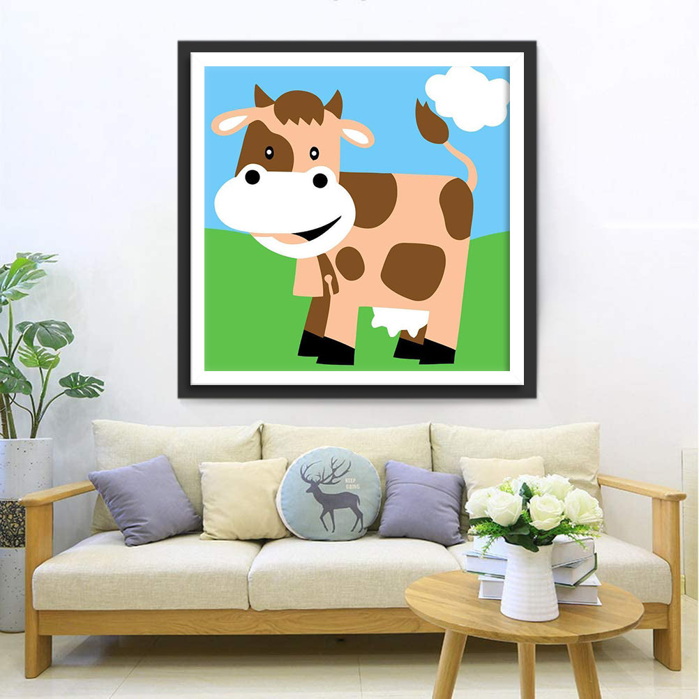 Cartoon Kalf Diamond Painting