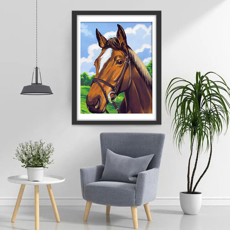Cartoon Mooi Paard Diamond Painting