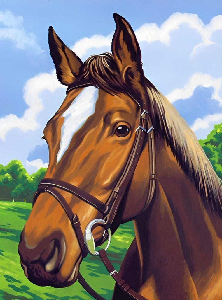 Cartoon Mooi Paard Diamond Painting