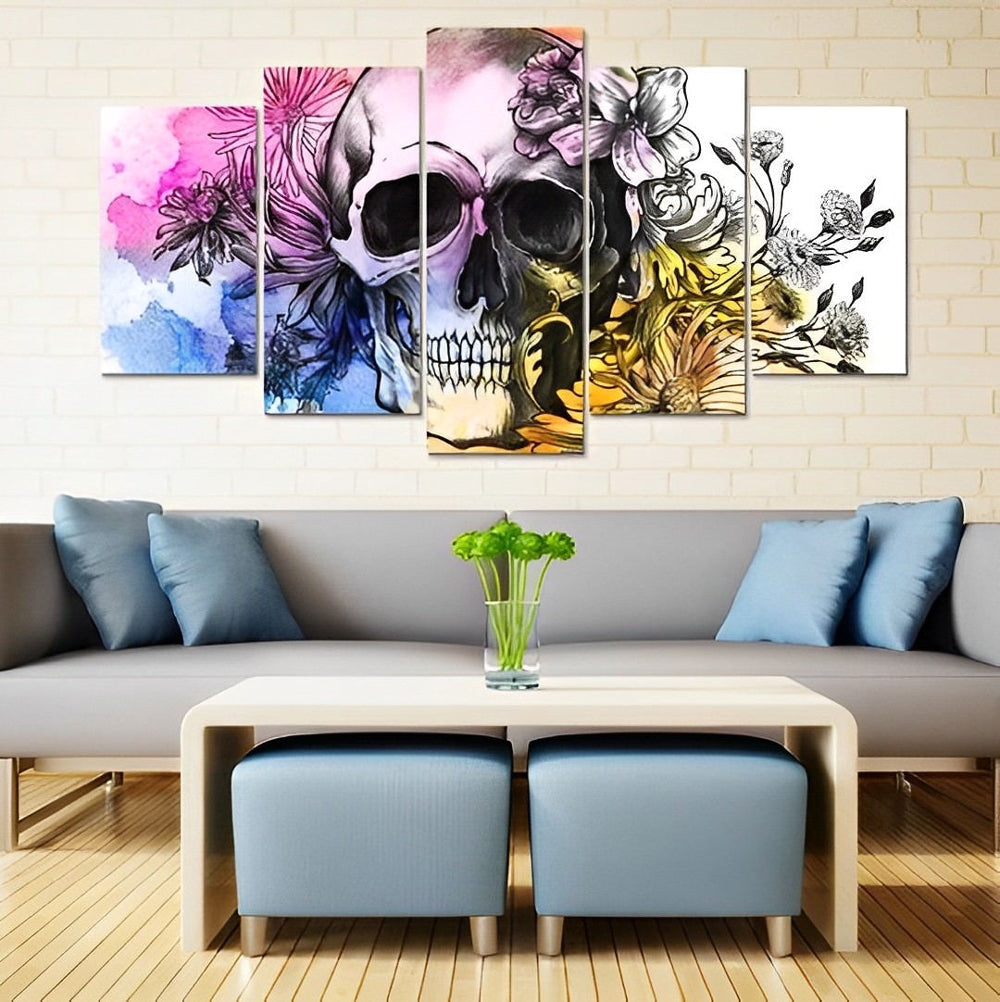 Creatief Ontworpen Doodssymbool 5 Platen Diamond Painting