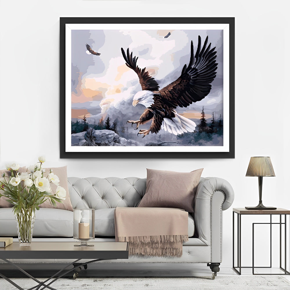 De Adelaar in de Wolken Diamond Painting
