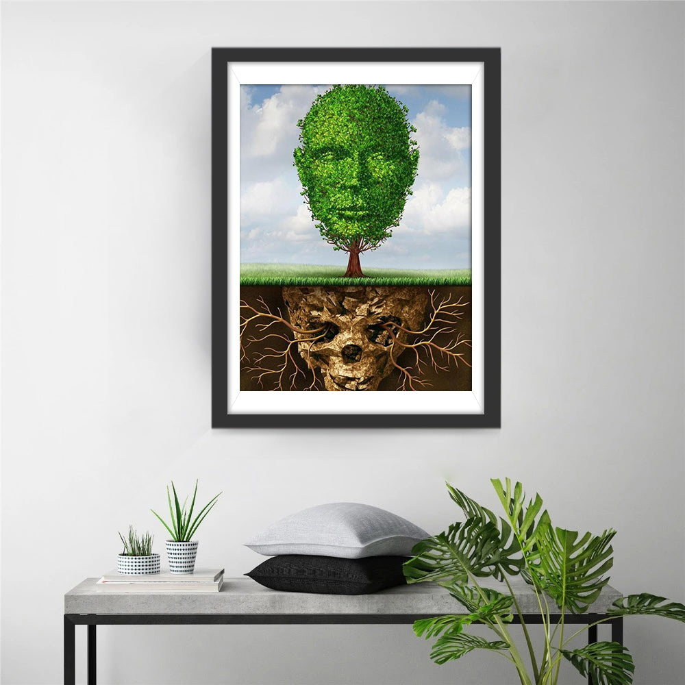 De Boom - Gezicht Diamond Painting