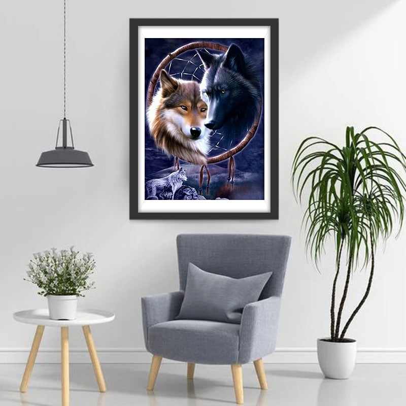 De Dromenvanger en de Wolven Diamond Painting