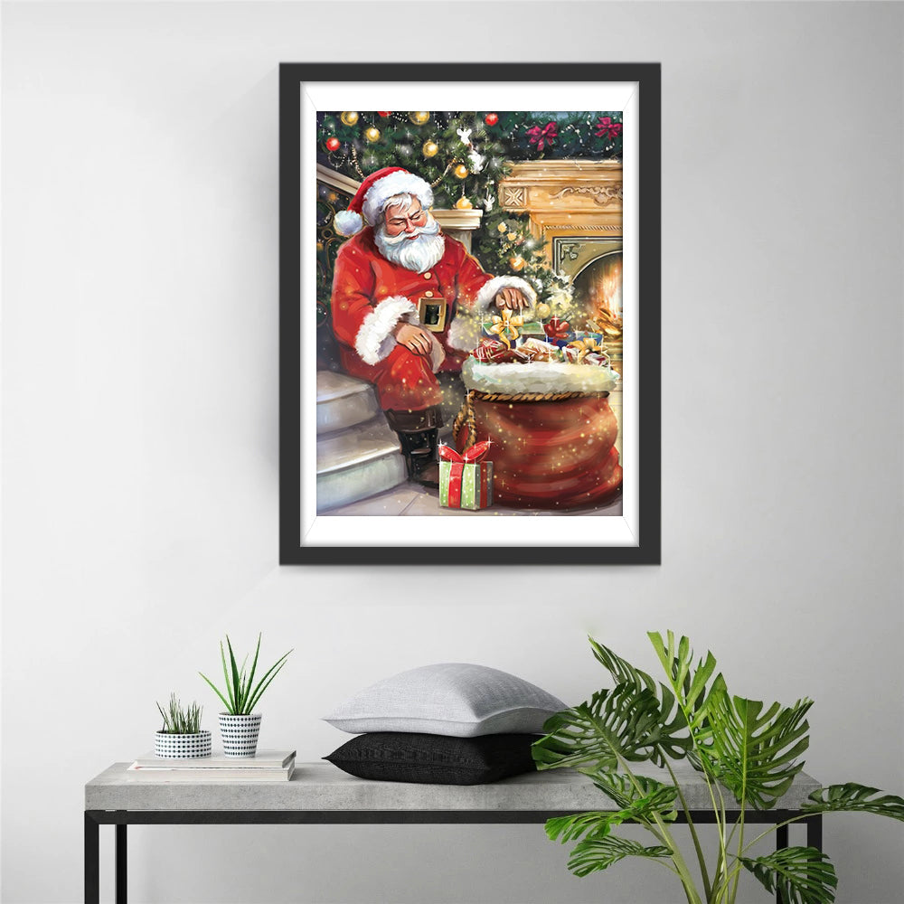 De Drukke Sinterklaas bij de Geschenkenzak Diamond Painting