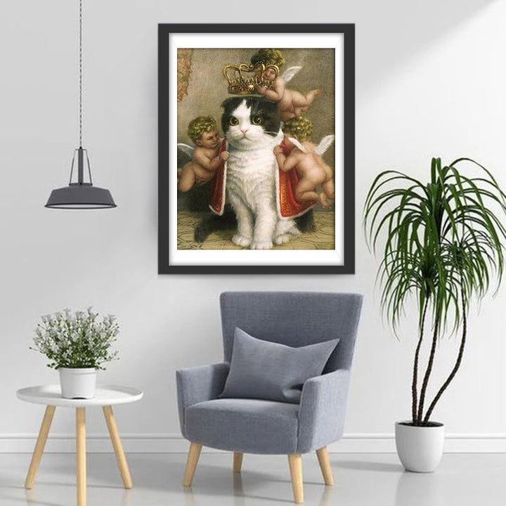 De Engelen Hebben Koning Kat Aangetrokken Diamond Painting
