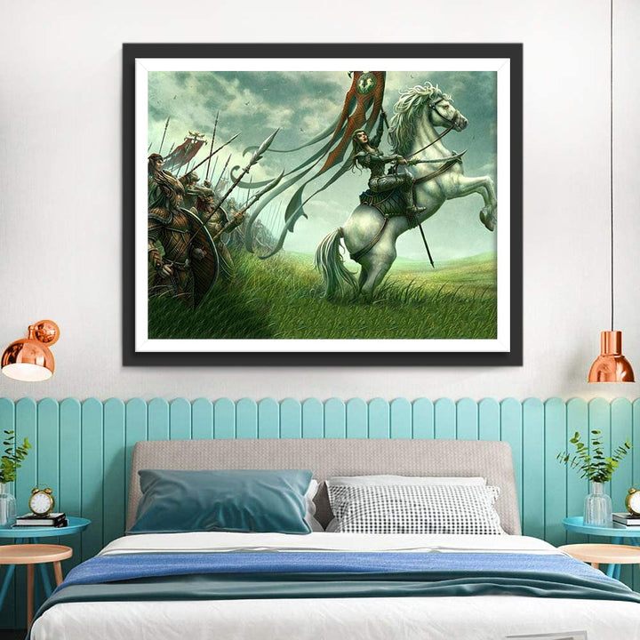 De Generaal Rijdt op een Oorlogspaard Diamond Painting