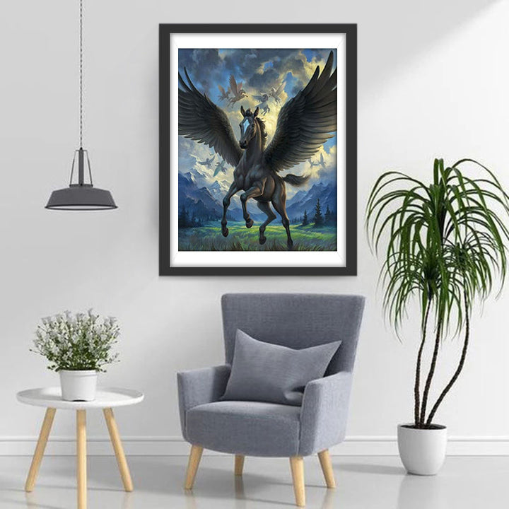 De Gevleugelde Paarden Diamond Painting