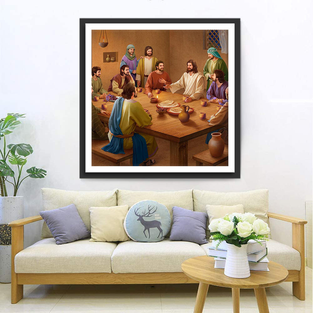 De Gezellige Samenkomst van Jezus en Volgelingen Diamond Painting