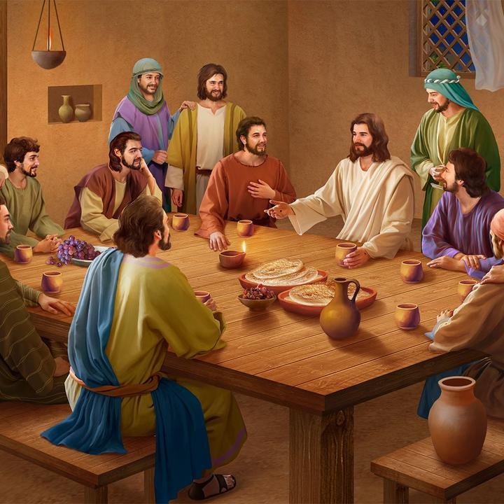 De Gezellige Samenkomst van Jezus en Volgelingen Diamond Painting