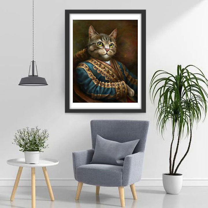 De Hofkat in Statig Uniform Diamond Painting