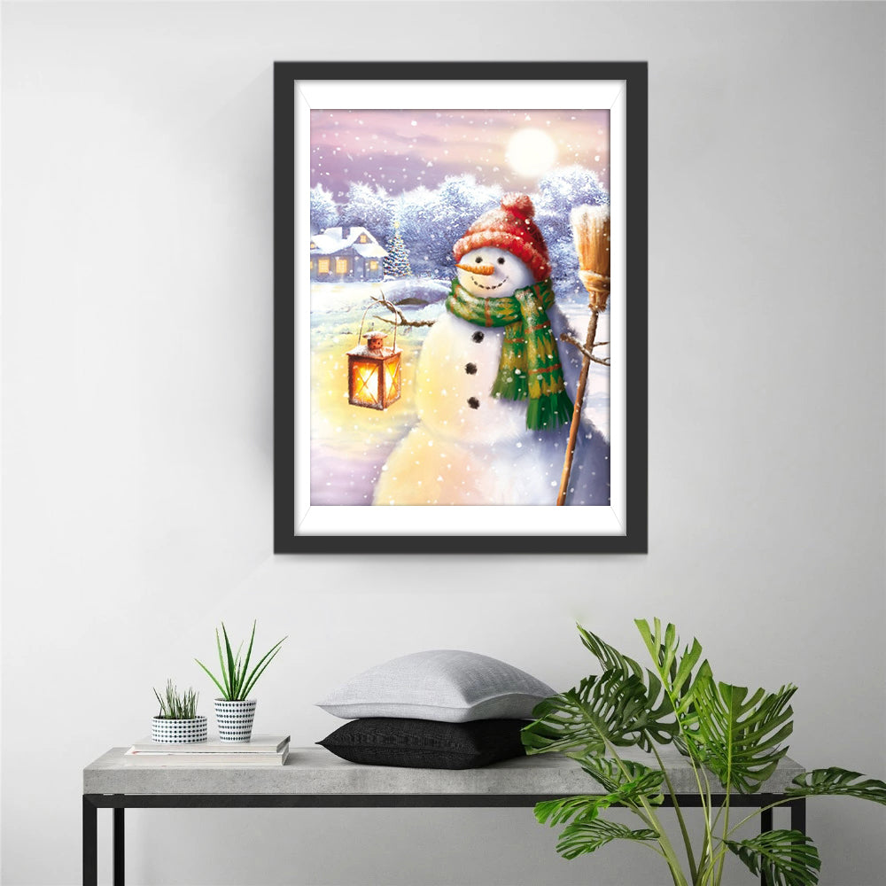 De Hoofdrolspeler van de Winterse Sfeer Diamond Painting