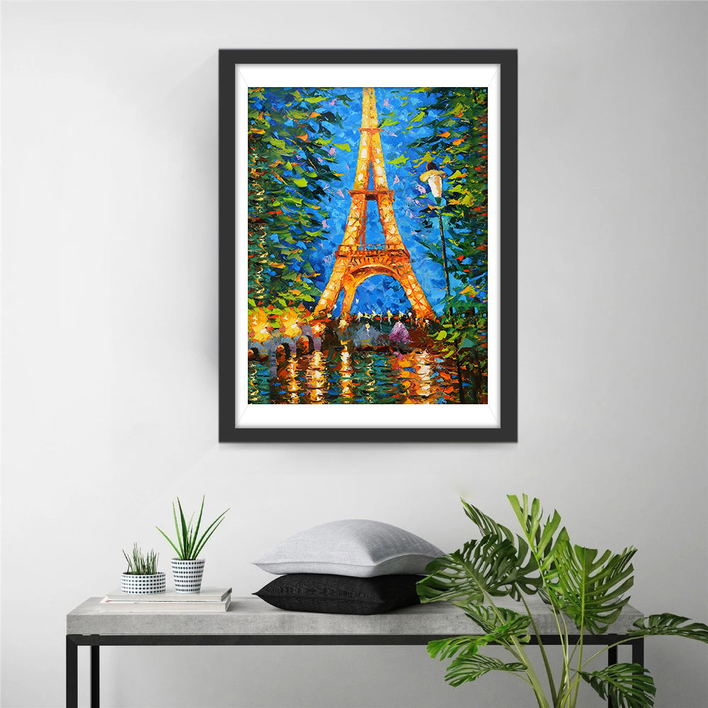 De Iconische Toren bij Avondlicht Diamond Painting