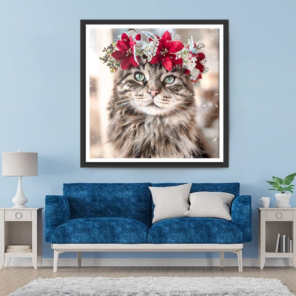 De Kat met de Rode Krans Diamond Painting