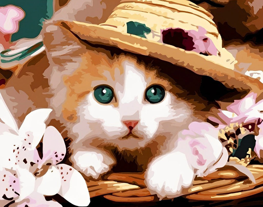 De Kat met de Strohoed Diamond Painting