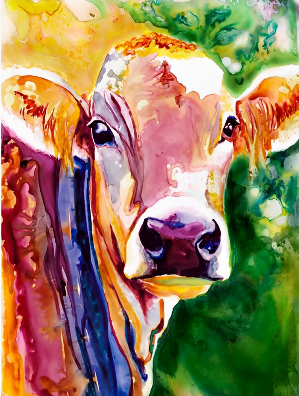 De Koe naast de Bloem Diamond Painting