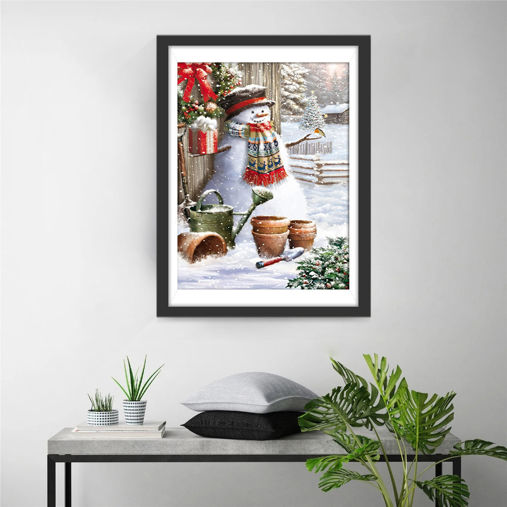 De Mascotte van de Wintervreugde Diamond Painting