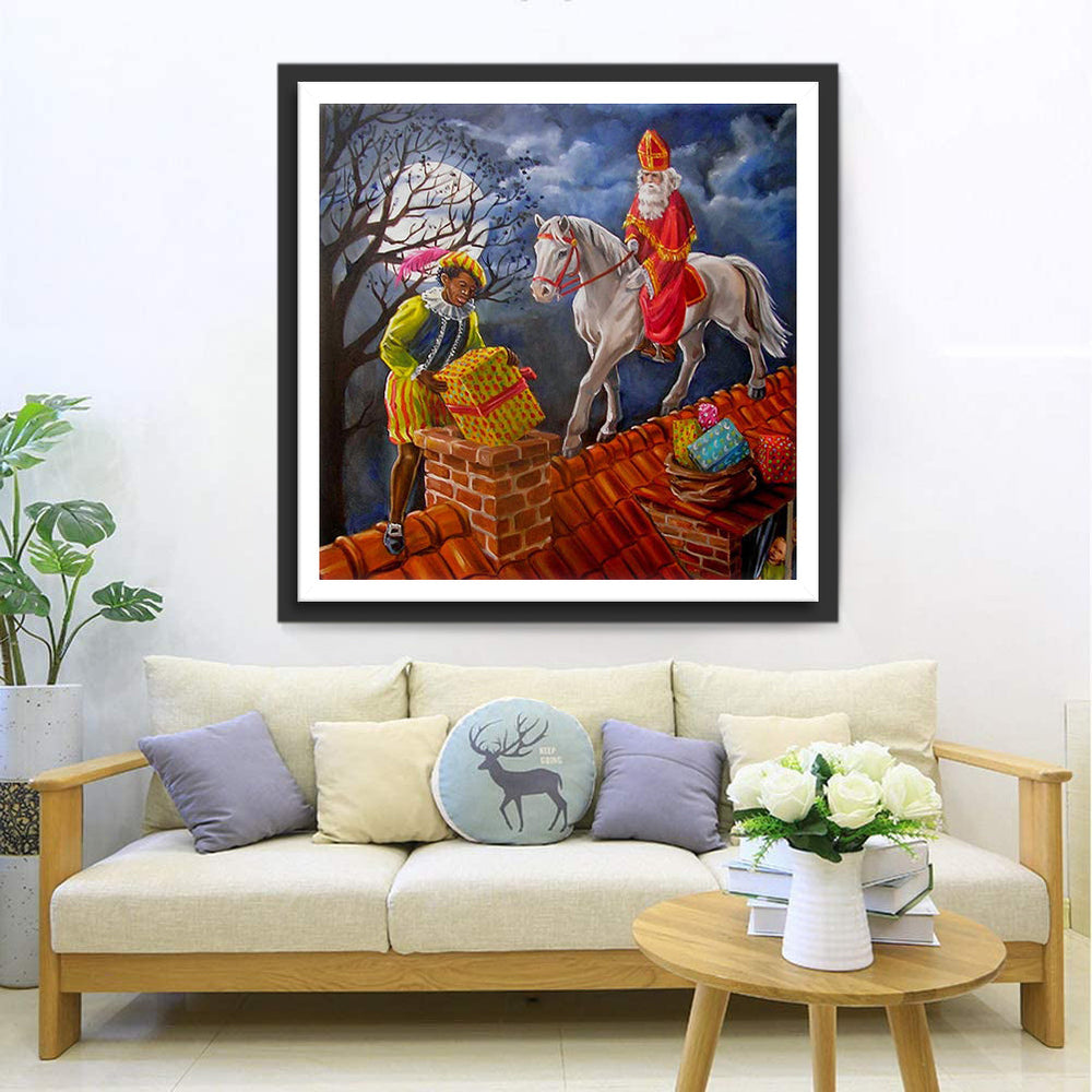 De Mysterieuze Compaan van Sinterklaas Diamond Painting