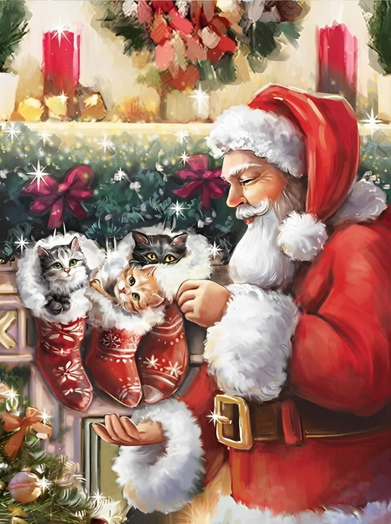 De Tederheid van Sinterklaas Diamond Painting