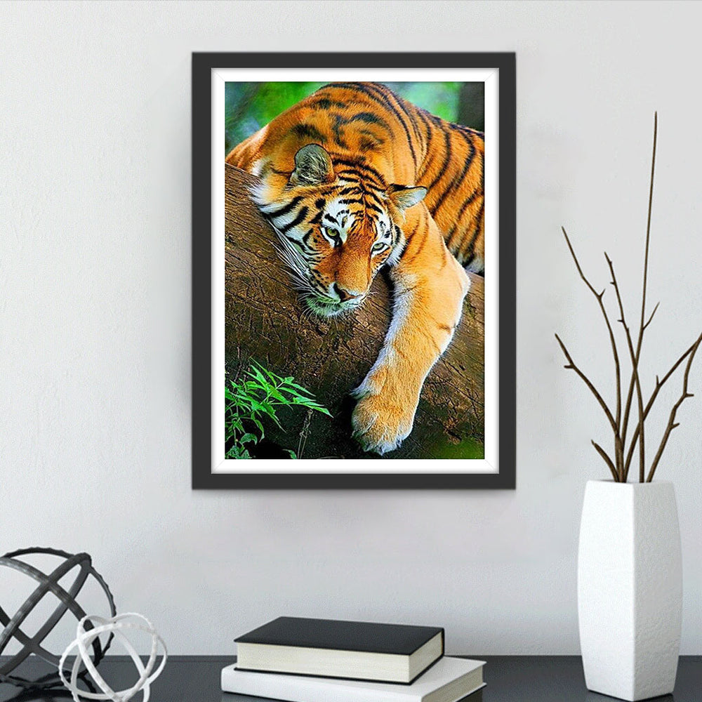 De Tijger in de Boom Diamond Painting