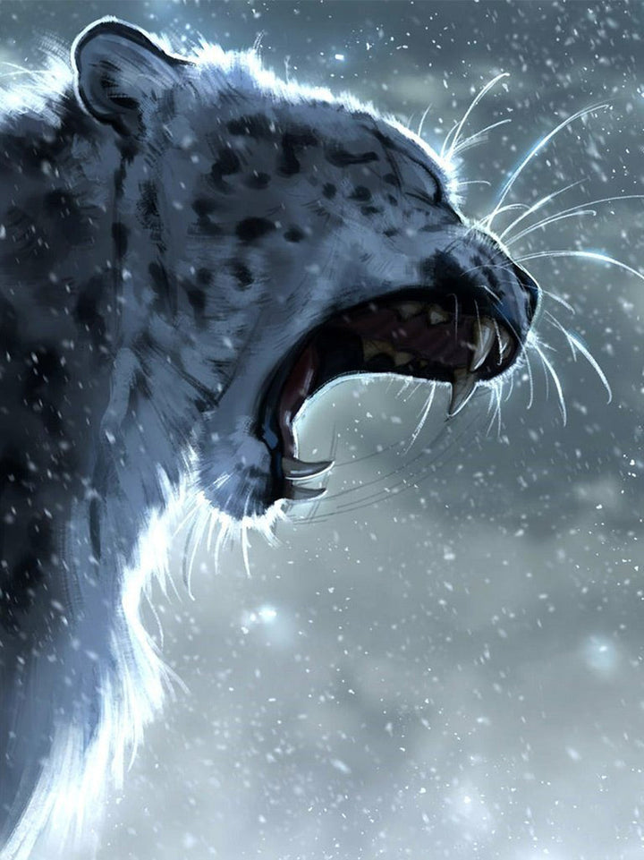 De Tijger met de Grote Bek Diamond Painting