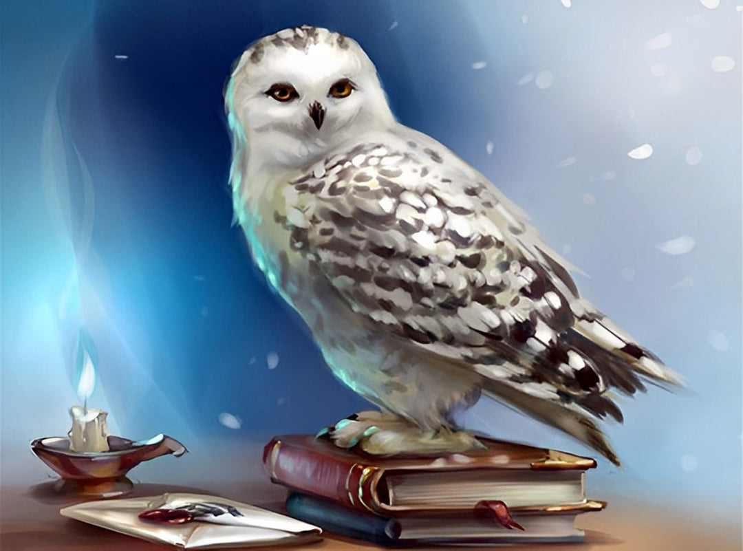 De Uil op het Boek Diamond Painting