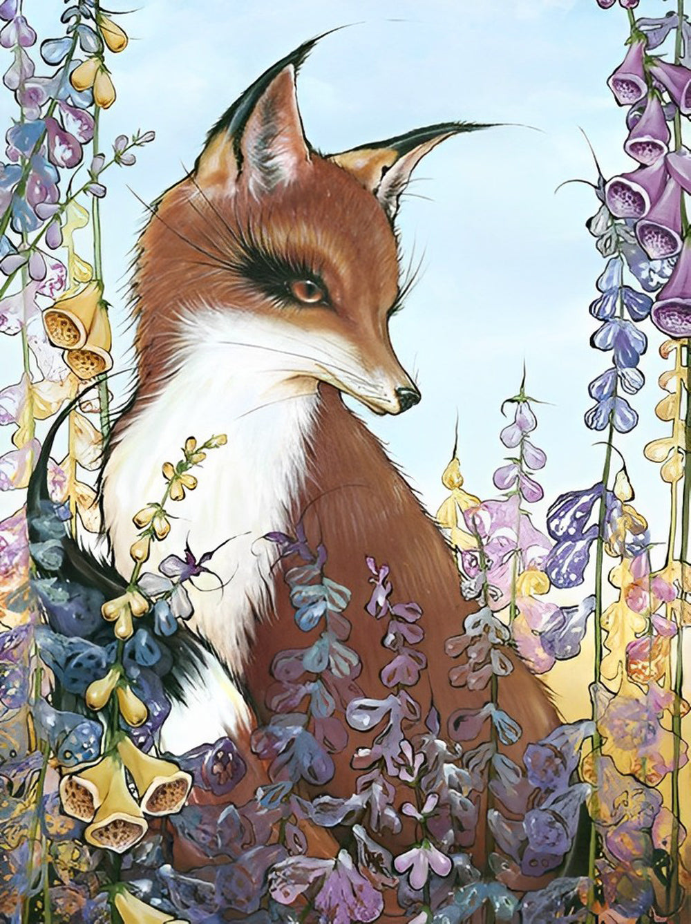 De Vos in de Struik Diamond Painting