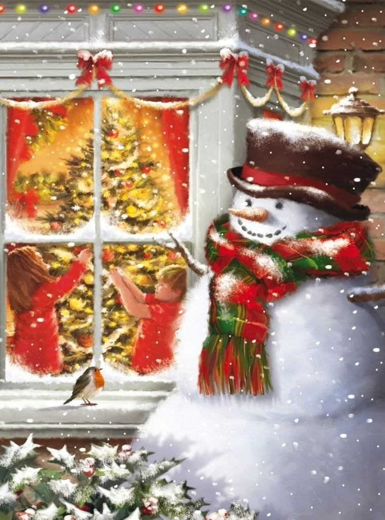 De Vrolijke Wachter van de Kerst Diamond Painting