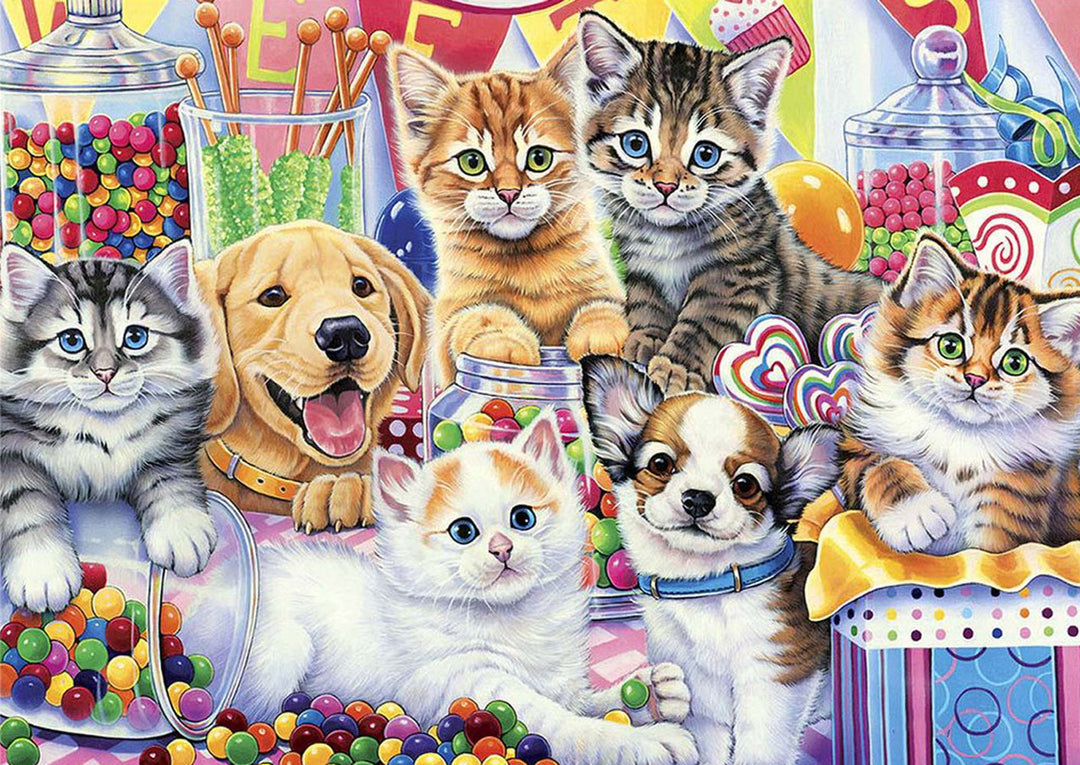 De Zoete Katten en Honden Diamond Painting