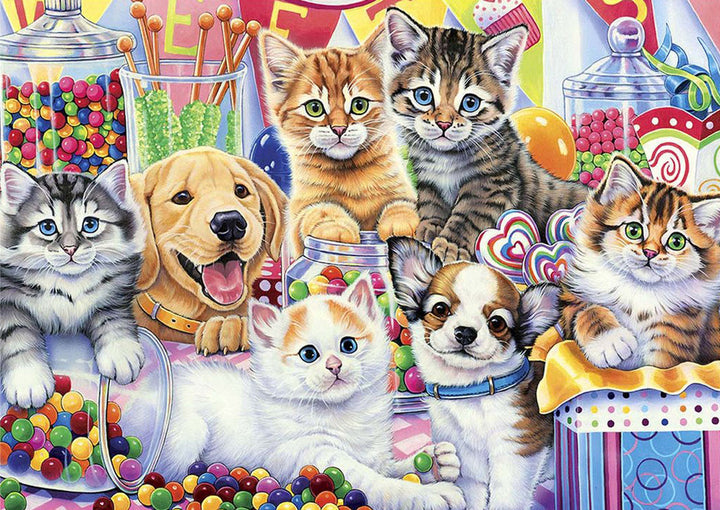 De Zoete Katten en Honden Diamond Painting