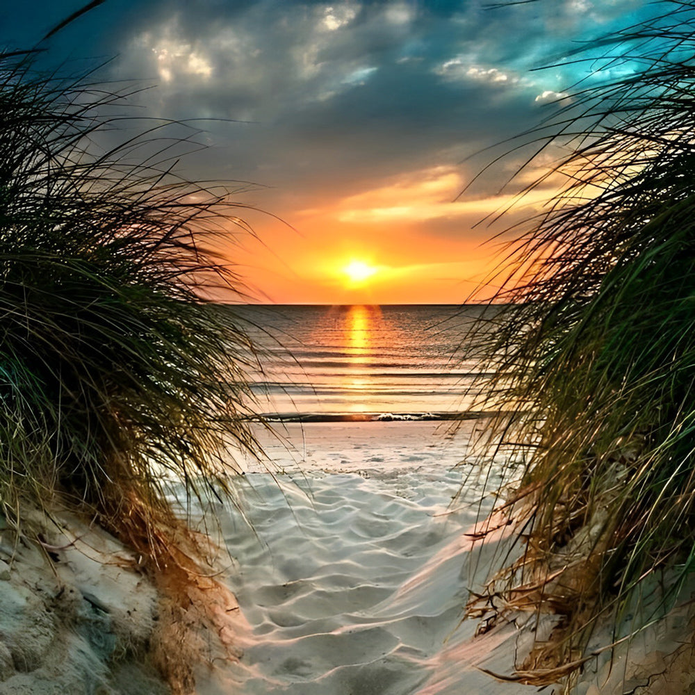 De Zon Zakt in Zee Diamond Painting