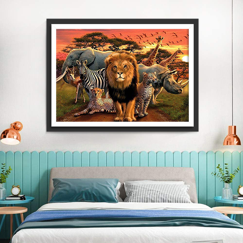 Dieren in het Bos Diamond Painting